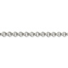 18" Sterling Silver 6.5mm Semi-solid Rolo Chain Necklace