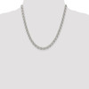 20" Sterling Silver 6.5mm Semi-solid Rolo Chain Necklace