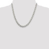 20" Sterling Silver 7.75mm Semi-solid Rolo Chain Necklace