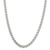 24" Sterling Silver 7.75mm Semi-solid Rolo Chain Necklace