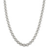 18" Sterling Silver 9.5mm Semi-solid Rolo Chain Necklace