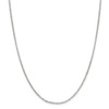 24" Sterling Silver 2mm Rolo Chain Necklace with Lobster Clasp