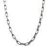 20" Sterling Silver Antiqued 8mm Elongated Open Link Chain Necklace