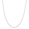 16" Sterling Silver 1.75mm Elongated Open Link Chain Necklace