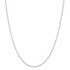 24" Sterling Silver 1.25mm Rolo with Beads Chain Necklace