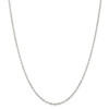 18" Sterling Silver 1.75mm Fancy Wave Flat Link Chain Necklace