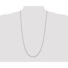30" Sterling Silver 2.75mm Oval Fancy Rolo Chain Necklace