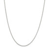 18" Sterling Silver 1.6mm Oval Fancy Rolo Chain Necklace