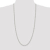 30" Sterling Silver 4mm Diamond-cut Rolo Chain Necklace