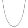 20" Sterling Silver 3.5mm Diamond-cut Rolo Chain Necklace