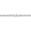 24" Sterling Silver 3.5mm Diamond-cut Rolo Chain Necklace