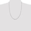 24" Sterling Silver 3.25mm Elongated Open Link Chain Necklace