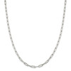 20" Sterling Silver 4.25mm Elongated Open Link Chain Necklace