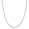 30" Sterling Silver 4.25mm Elongated Open Link Chain Necklace