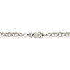 18" Sterling Silver 4.55mm Fancy Patterned Rolo Chain Necklace