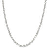 18" Sterling Silver 4.55mm Fancy Patterned Rolo Chain Necklace