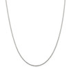 18" Sterling Silver 1.3mm Loose Rope Chain Necklace w/2in ext.