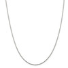 16" Rhodium-plated Sterling Silver 1.3mm Loose Rope Chain Necklace
