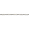 24" Sterling Silver 3mm Singapore Chain Necklace