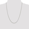 24" Sterling Silver 2.5mm Oval Fancy Rolo Chain Necklace