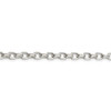16" Sterling Silver 4.4mm Oval Fancy Rolo Chain Necklace