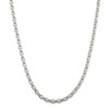 20" Sterling Silver 4.4mm Oval Fancy Rolo Chain Necklace