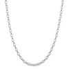 24" Sterling Silver 5mm Fancy Rolo Chain Necklace