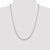 24" Sterling Silver 5mm Fancy Rolo Chain Necklace