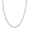 16" Sterling Silver 6.1mm Fancy Patterned Rolo Chain Necklace