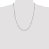 24" Sterling Silver 6.1mm Fancy Patterned Rolo Chain Necklace