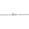 9" Sterling Silver 1.75mm Figaro Chain Anklet