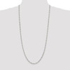 30" Sterling Silver 2.85mm Figaro Chain Necklace