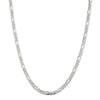 18" Sterling Silver 4.5mm Figaro Chain Necklace