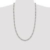 28" Sterling Silver 5.5mm Figaro Chain Necklace