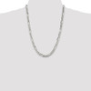 24" Sterling Silver 6.75mm Figaro Chain Necklace