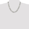 20" Sterling Silver 10.75mm Figaro Chain Necklace