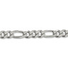 22" Sterling Silver 10.75mm Figaro Chain Necklace