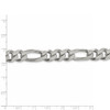 22" Sterling Silver 10.75mm Figaro Chain Necklace