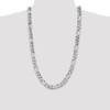 28" Sterling Silver 10.75mm Figaro Chain Necklace