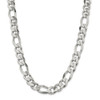 22" Sterling Silver 13.5mm Figaro Chain Necklace