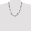 22" Sterling Silver 13.5mm Figaro Chain Necklace