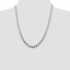 22" Sterling Silver 6.25mm Flat Open Curb Chain Necklace