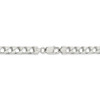 20" Sterling Silver 6.75mm Flat Open Curb Chain Necklace