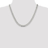 20" Sterling Silver 6.75mm Flat Open Curb Chain Necklace