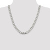 22" Sterling Silver 8.6mm Flat Open Curb Chain Necklace