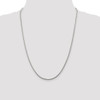 24" Sterling Silver 2mm Diamond-cut Round Franco Chain Necklace