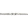 16" Sterling Silver 2.5mm Diamond-cut Round Franco Chain Necklace