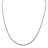 18" Sterling Silver 2.5mm Diamond-cut Round Franco Chain Necklace