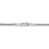 24" Sterling Silver 2.5mm Diamond-cut Round Franco Chain Necklace