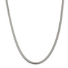 18" Sterling Silver 4.2mm Flat Oval Snake Chain Necklace